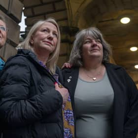 The Scottish Government this week paid £392,500 in legal costs to For Women Scotland, whose co-directors are (from left) Susan Smith, Marion Calder and Trina Budge (Picture: PA)