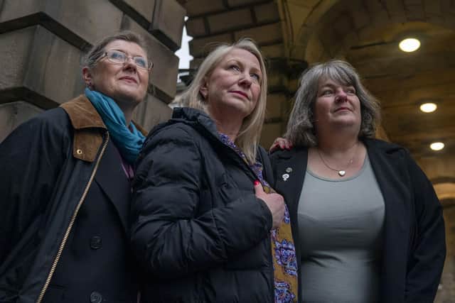 The Scottish Government this week paid £392,500 in legal costs to For Women Scotland, whose co-directors are (from left) Susan Smith, Marion Calder and Trina Budge (Picture: PA)