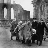 The Stone of Destiny is removed from Abroath Abbey,  after being handed to the Custodian of the Abbey James Wiseheart by Scottish Nationalists