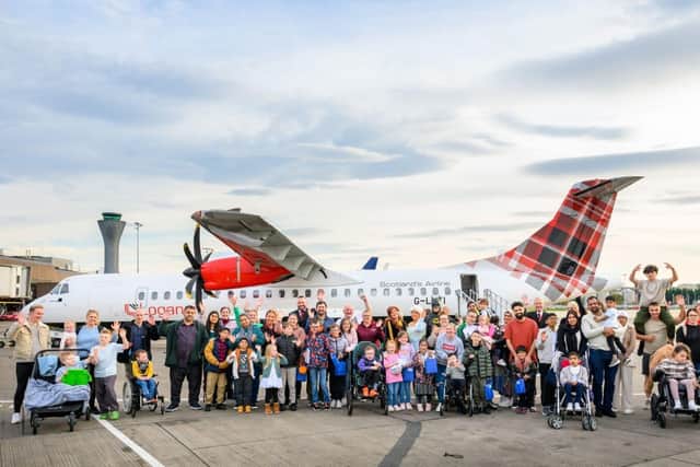 CHAS children take flight with Loganair
