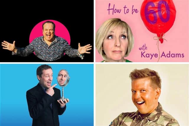 Some of the famous faces appearing at this year's Glasgow International Comeday Festival.