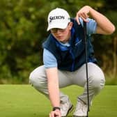 Jack Mann lines up a putt in the Junior Tour Scotland Order of Merit Final on the Jubilee Course at St Andrews: Picture: Junior Tour Scotland