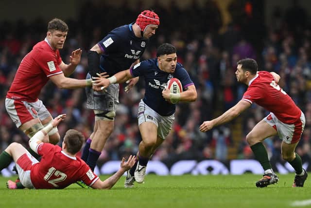 Centre Sione Tuipulotu has backed Scotland to bounce back against France. (Photo by Paul Ellis/AFP via Getty Images)