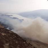 The wildfire on Ben Lomond was about 1km long. National Trust for Scotland