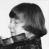 Daphne Godson pictured during her time performing with the Scottish Early Music Consort