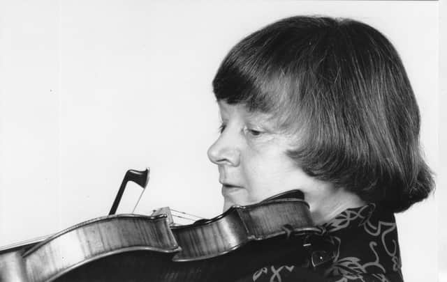 Daphne Godson pictured during her time performing with the Scottish Early Music Consort