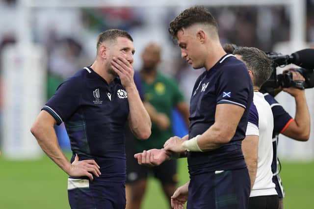 Finn Russell, left, and Jack Dempsey are likely to be back in action when Scotland take on Tonga on Sunday.