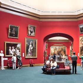Inside the Scottish National Gallery in Edinburgh. Picture: Keith Hunter