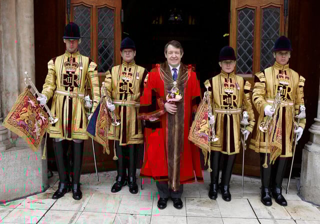 Sir Roger Gifford in ceremonial regalia