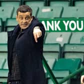 Hibs manager Jack Ross gets his point across during his side's Betfred Cup victory over Dundee.  Photo by Paul Devlin / SNS Group