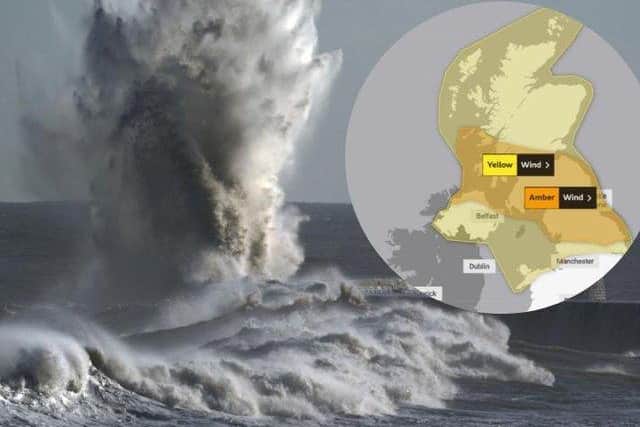 The Met Office has issued an amber warning for bad weather for Scotland as Storm Dudley and Storm Eunice approach.