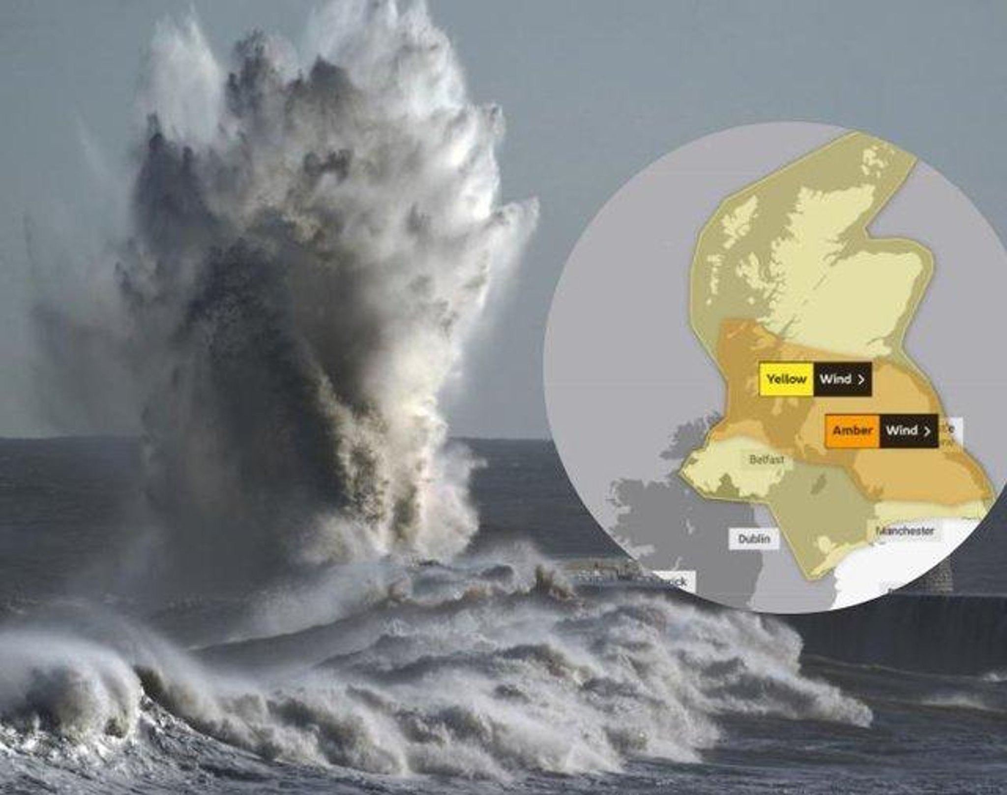 Storm Dudley and Storm Eunice will be 'very challenging' for Scotland as Met Office issues amber warning