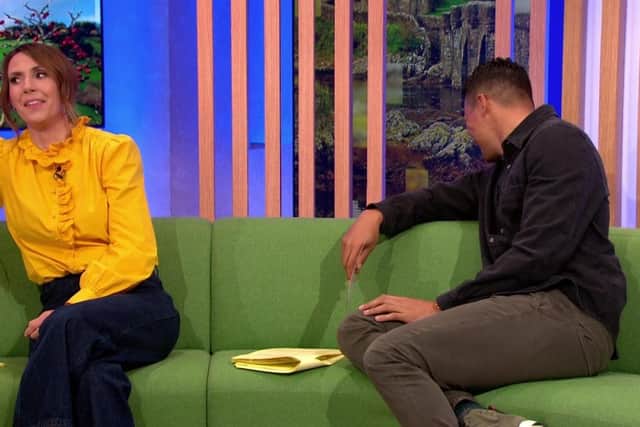 The comments left hosts Alex Jones and Jermaine Jenas speechless as they quickly tried to move the conversation along.