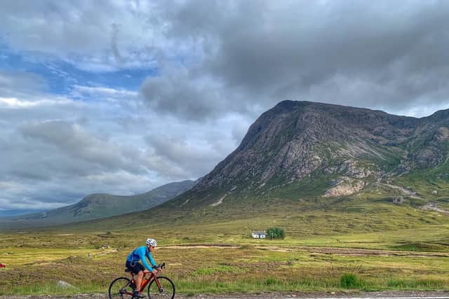 Mr Campbell cycled and kayaked between Munros and ascended the equivalent of 14 Mount Everests. PIC: Contributed