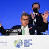Alok Sharma after speaking at the closing plenary of COP26. Picture: Jane Barlow/PA Wire