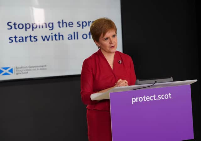 Nicola Sturgeon is expected to give an update on Christmas restrictions today