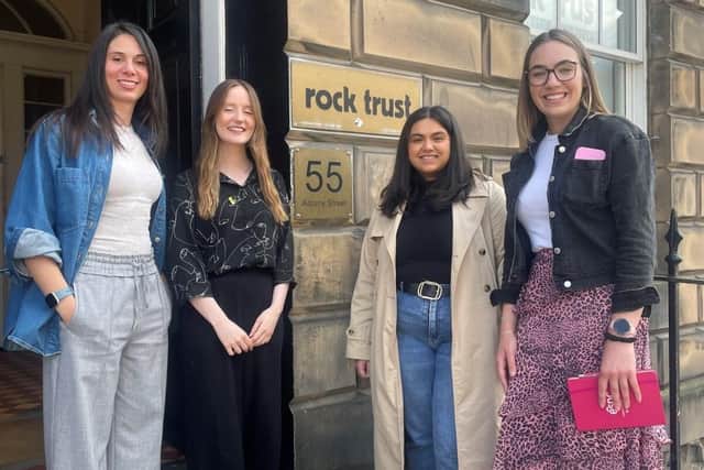 L-R: Maria Janquera Cantera and Joanne Simpson of Rock Trust, Nina Patel and Kimberley Smith of ESPC.