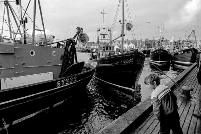 Boats arrive at the fish market in Stornoway. PIC: David Gordon.