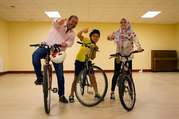 The charity refurbishes bikes for asylum seekers and refugees in Scotland.