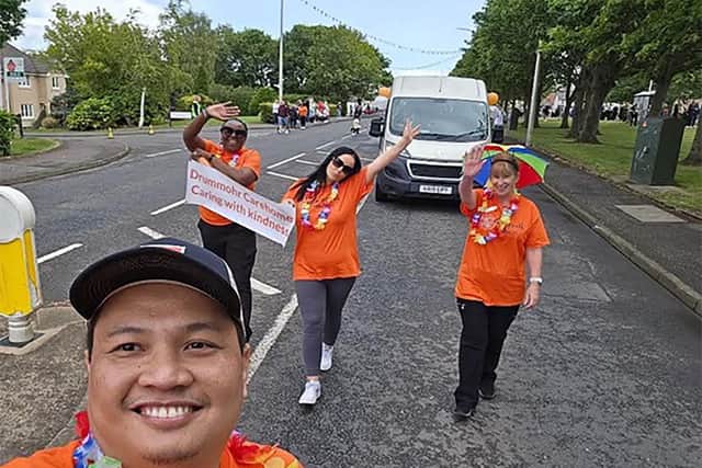 HC-One Scotland’s Drummohr Care Home enjoying Gala Day parade