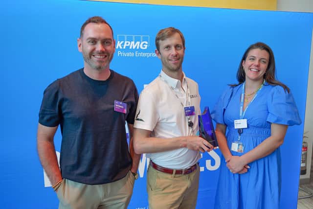 Patrick Molyneux (partner and head of venture fundraising advisory, KPMG UK), Andy Tipping (chief strategy officer, Zelim) and Nicole Lowe (UK head of KPMG's emerging giants practice).