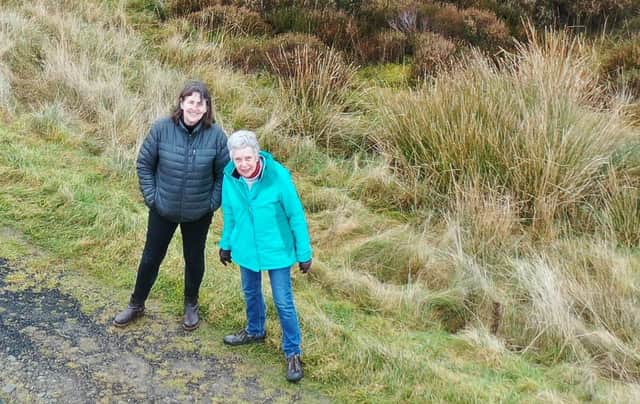Angela Williams, Development Manager at Tarras Valley Nature Reserve and Margaret Pool,  chair of Langholm Initiative, are among several inspirational women at the helm of community land ownership projects in the south of Scotland. PIC: Contributed.