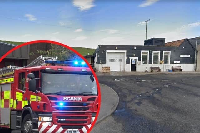 Emergency services rushed to a blaze at a J Smith Fish Merchants in Aberdeenshire on Christmas Eve morning.