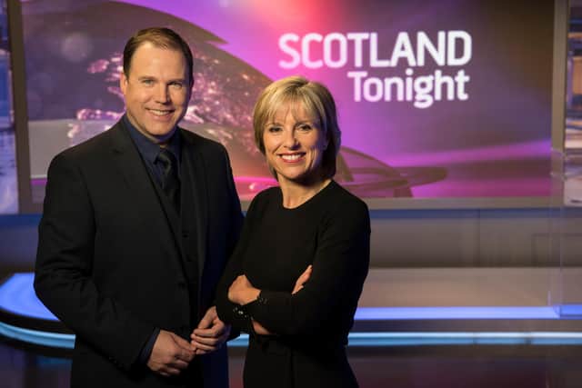 Strong demand for free-to-air programmes such as STV Scotland Tonight, presented by John Mackay and Rona Dougall, will see the broadcaster deliver record figures. Picture: Graeme Hunter Pictures