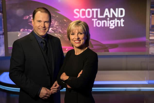 Strong demand for free-to-air programmes such as STV Scotland Tonight, presented by John Mackay and Rona Dougall, will see the broadcaster deliver record figures. Picture: Graeme Hunter Pictures