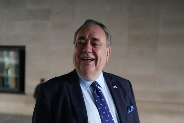 Alba party leader Alex Salmond leaves BBC Broadcasting House in London. Picture: Yui Mok/PA Wire