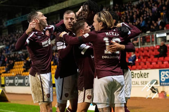 Hearts are the only unbeaten side in the Premiership. (Photo by Ross MacDonald / SNS Group)