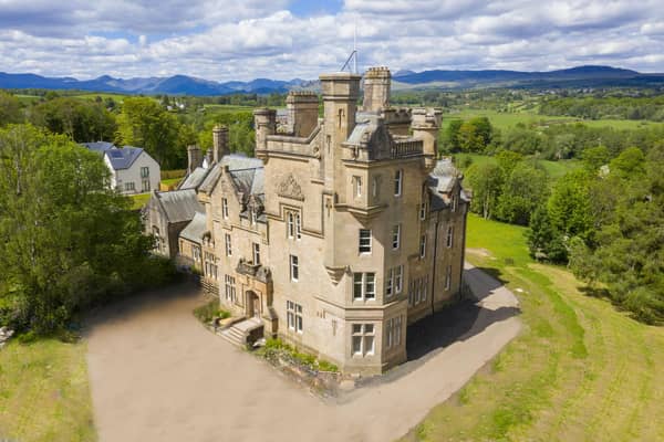 What is it? A two-bedroom apartment inside an opulent Scottish Baronial castle, built by merchant Thomas Brown in 1884, and converted into luxury flats by FM Group in 2016. Dalnair also previously served as a nurses' home and a British Steel training centre.