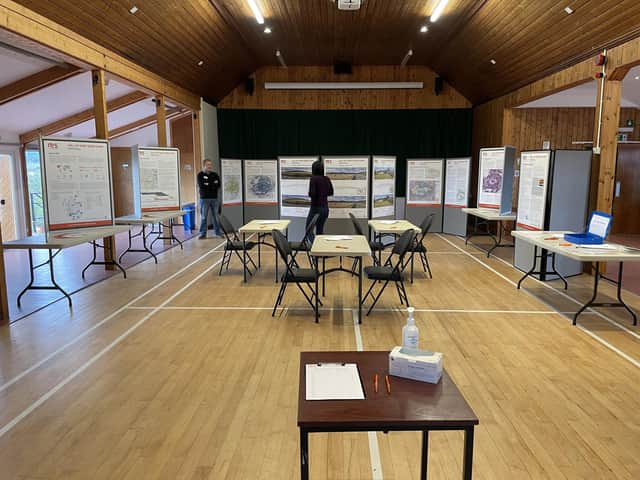 RES information boards were set up at Midmar Hall.