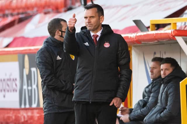 New Aberdeen manager Stephen Glass saw his side prevail on penalties against Livingston to reach the Scottish Cup last eight v Dundee United (Photo by Ross Parker / SNS Group)