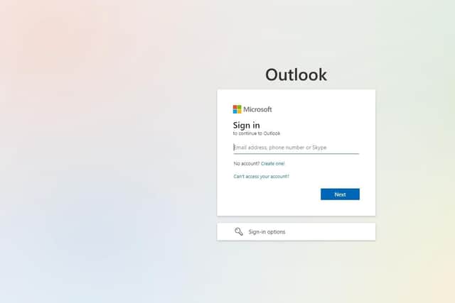 Outlook is down for some users