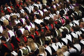 Edinburgh University students at a graduation ceremony in the McEwan Hall in the days before Covid (Picture: David Cheskin/PA)