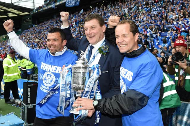 Callum Davidson won the Scottish Cup with St Johnstone as assistant manager. Picture: SNS