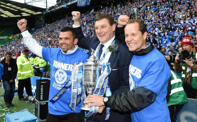 Callum Davidson won the Scottish Cup with St Johnstone as assistant manager. Picture: SNS
