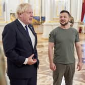 Boris Johnson met President Zelensky. Picture Twitter: @BorisJohnson