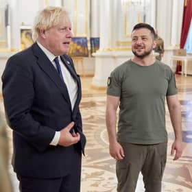 Boris Johnson met President Zelensky. Picture Twitter: @BorisJohnson