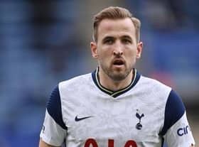 Harry Kane, of Tottenham Hotspur, has been subject of transfer speculation and links with Manchester City. (Photo by Laurence Griffiths/Getty Images)