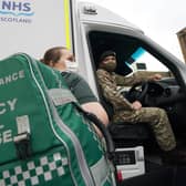 Soldiers are now assisting the Scottish ambulance service