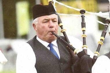 Ken McCurrach played in several bagpipe bands, and took part in the 2012 World Pipe Band Championships in Glasgow