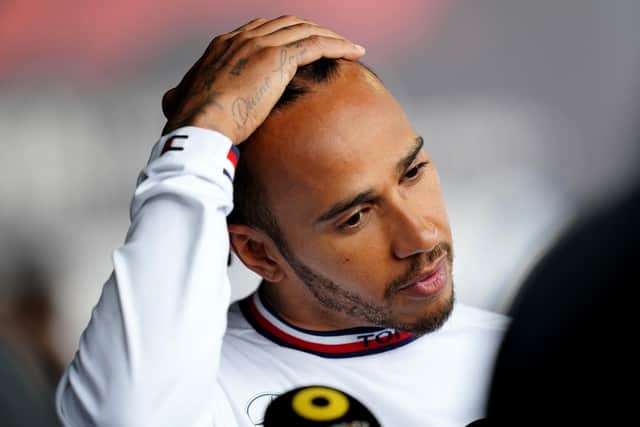 File photo dated 02-07-2022 of Mercedes' Lewis Hamilton, who said he is braced for a tough weekend after he finished a distant 11th in practice for the Hungarian Grand Prix. Issue date: Friday July 29, 2022.