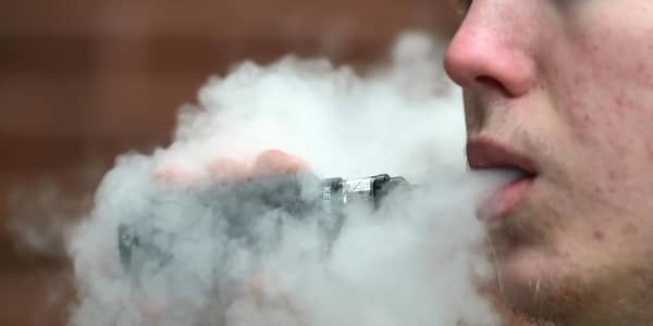 A man vaping, as researchers are searching for volunteers to take part in a new study being launched into the potential health effects of passive vaping. Picture: Nicholas.T.Ansell/PA Wire