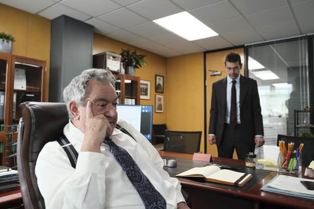 Former Rebus star Ken Stott plays the boss of Dougray Scott's character Ray Lennox in Crime.