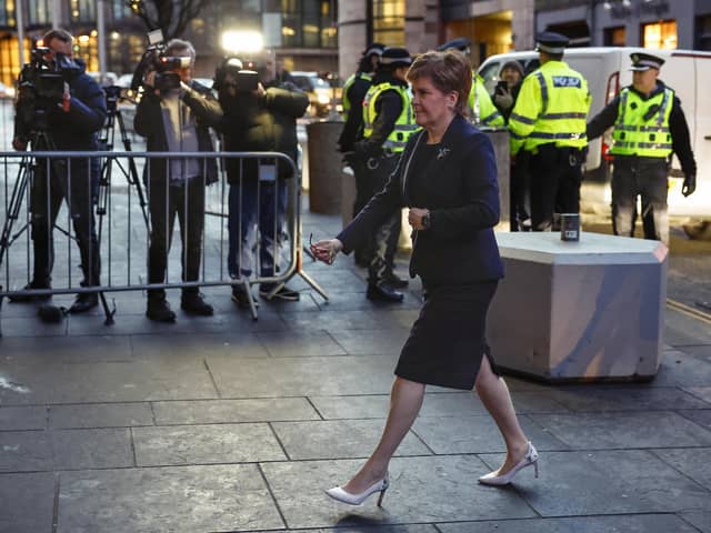Nicola Sturgeon arrives for the UK Covid Inquiry at the Edinburgh International Conference Centre (Picture: Jeff J Mitchell/Getty Images)