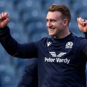 Scotland captain Stuart Hogg during training at BT Murrayfield on the eve of the match against Japan. (Photo by Craig Williamson / SNS Group)