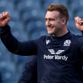 Scotland captain Stuart Hogg during training at BT Murrayfield on the eve of the match against Japan. (Photo by Craig Williamson / SNS Group)