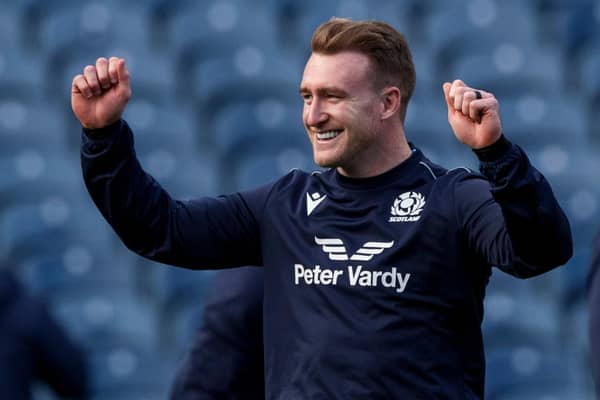 Scotland captain Stuart Hogg during training at BT Murrayfield on the eve of the match against Japan. (Photo by Craig Williamson / SNS Group)